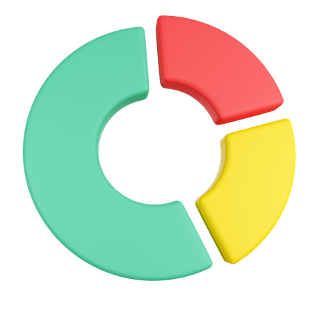 Gráfico circular  3D Icon