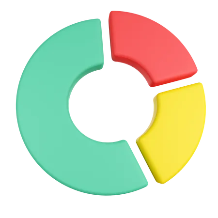 Gráfico circular  3D Icon