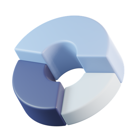 Gráfico circular  3D Icon