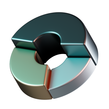 Gráfico circular  3D Icon