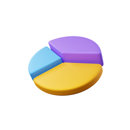 Gráfico circular  3D Icon