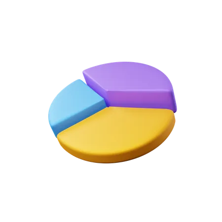 Gráfico circular  3D Icon