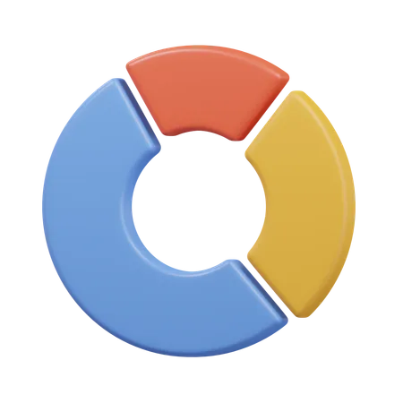 Gráfico circular  3D Icon