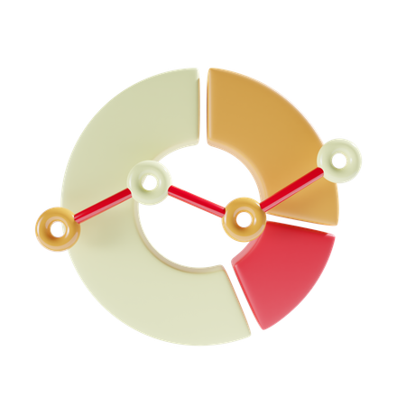 Gráfico circular  3D Icon