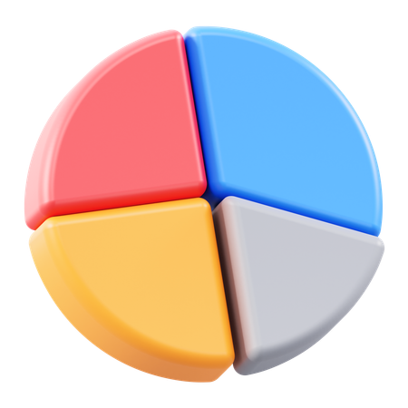 Gráfico circular  3D Icon