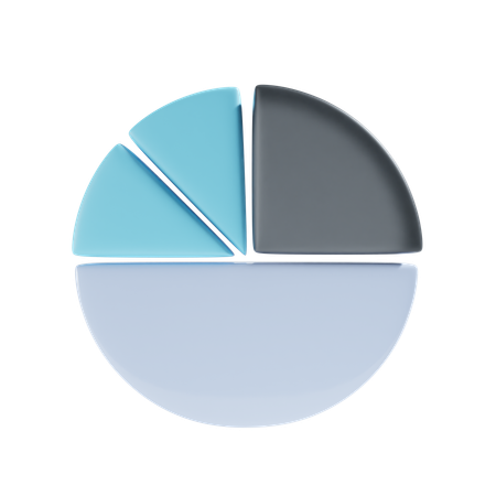 Gráfico circular  3D Icon