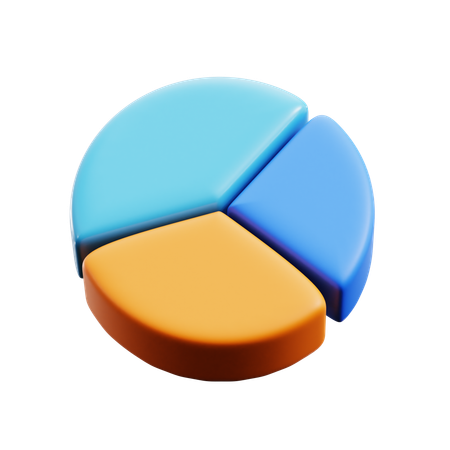 Gráfico circular  3D Icon