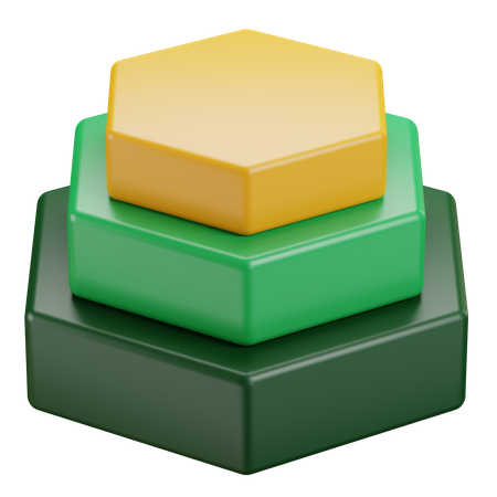 Gráfico circular  3D Icon