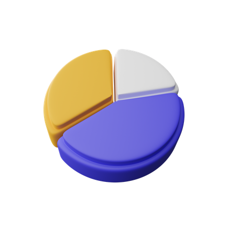 Gráfico circular  3D Icon