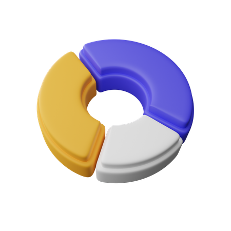 Gráfico circular  3D Icon