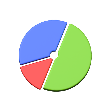 Gráfico circular  3D Icon