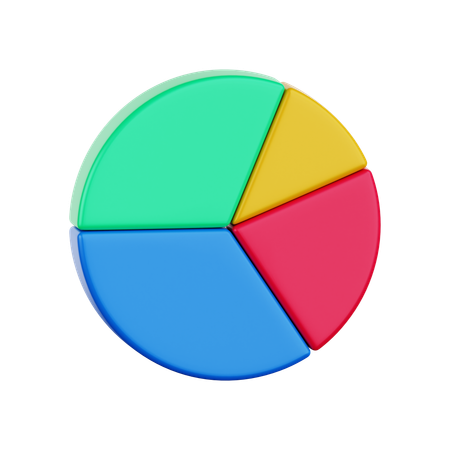 Gráfico circular  3D Icon