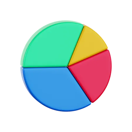 Gráfico circular  3D Icon