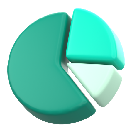 Gráfico circular  3D Icon