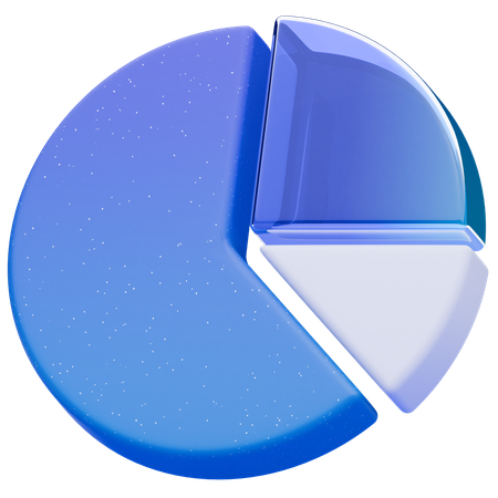 Gráfico circular  3D Icon