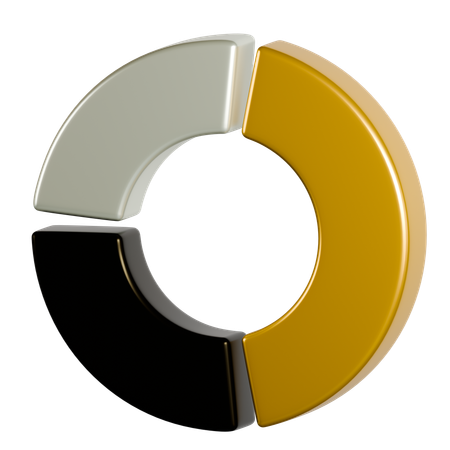 Gráfico circular  3D Icon