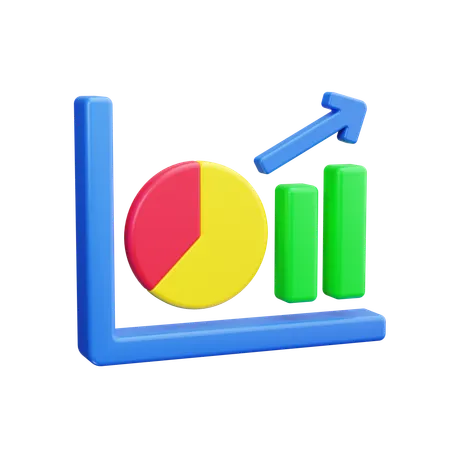 Gráfico circular  3D Icon