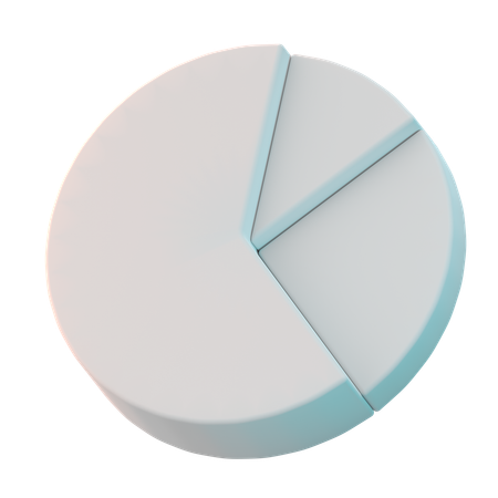 Gráfico circular  3D Icon