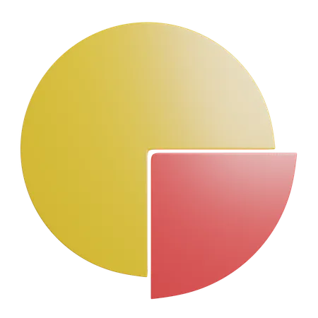 Gráfico circular  3D Icon