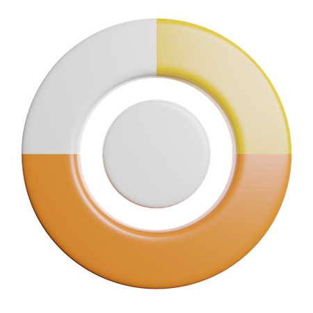 Gráfico circular  3D Icon