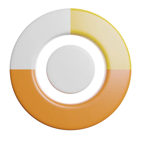 Gráfico circular  3D Icon