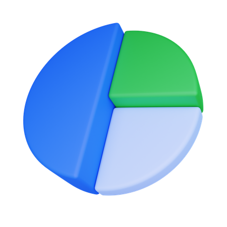 Gráfico circular  3D Icon