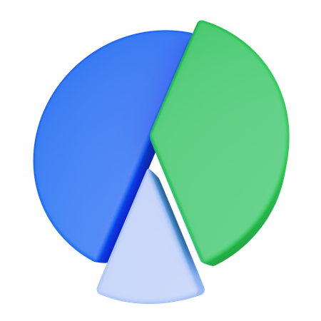 Gráfico circular  3D Icon