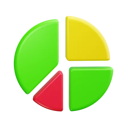 Gráfico circular  3D Icon