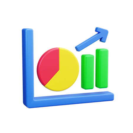 Gráfico circular  3D Icon