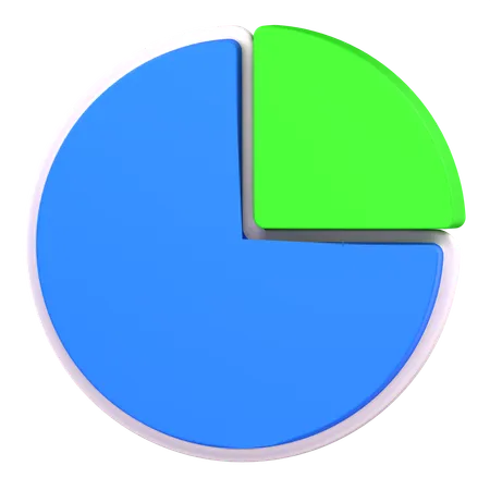 Gráfico circular  3D Icon