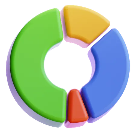 Gráfico circular  3D Icon