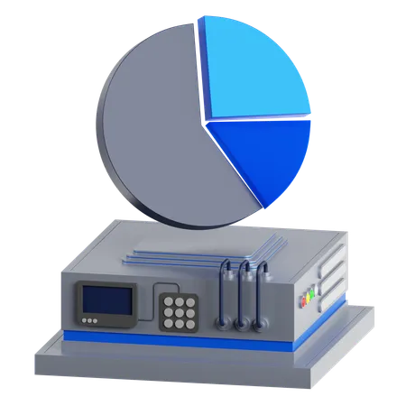 Gráfico circular  3D Icon