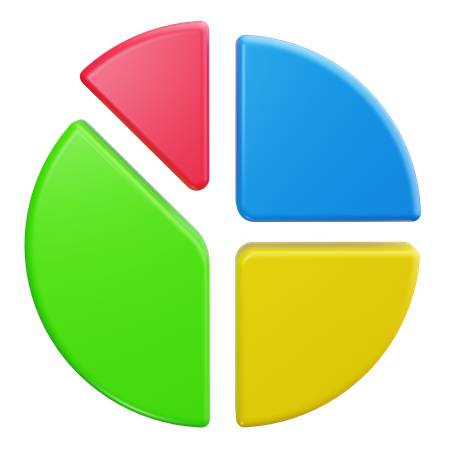 Gráfico circular  3D Icon