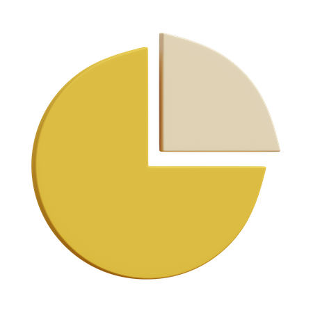 Gráfico circular  3D Illustration