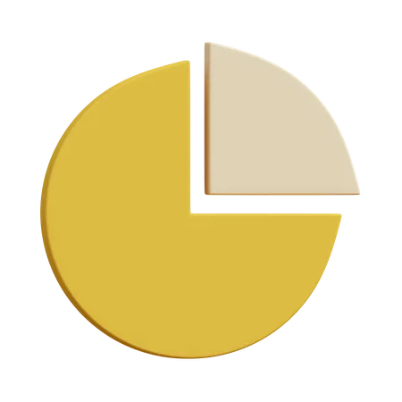 Gráfico circular  3D Illustration