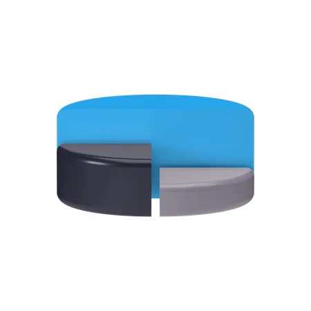 Gráfico circular  3D Illustration