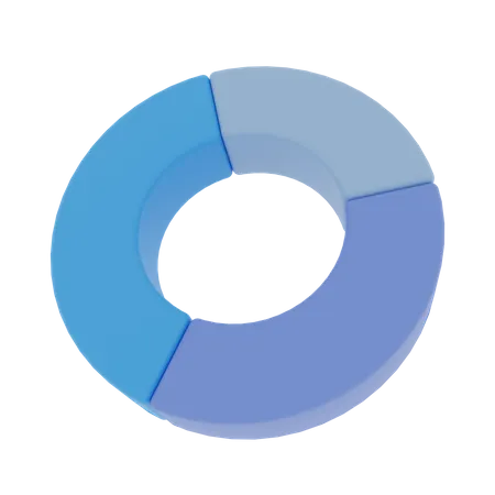 Gráfico circular  3D Illustration