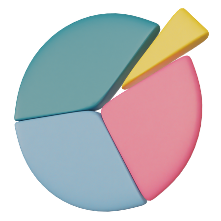 Gráfico circular  3D Illustration