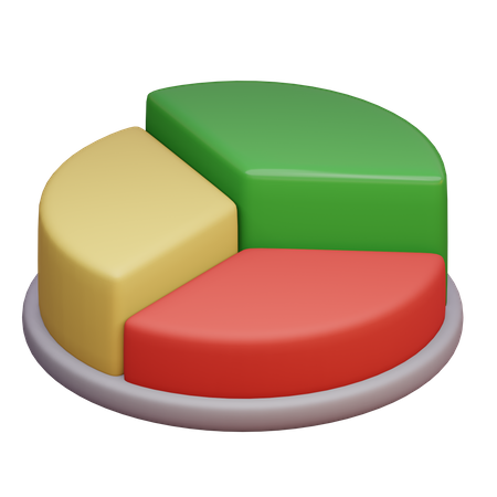 Gráfico circular  3D Illustration