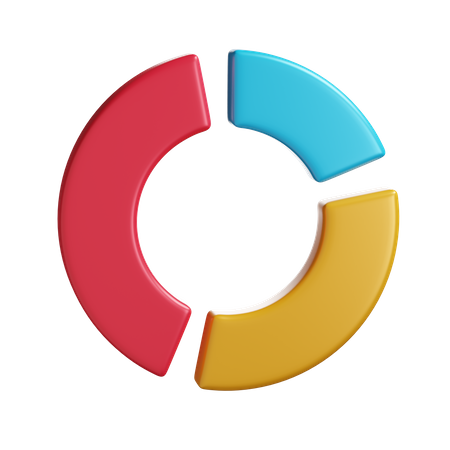 Gráfico circular  3D Illustration