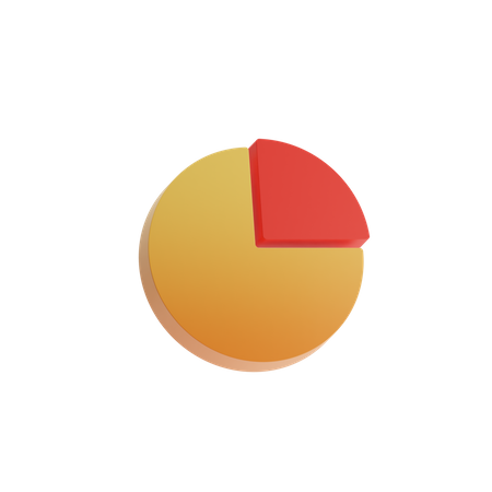 Gráfico circular  3D Illustration