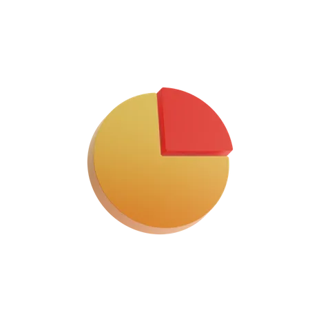 Gráfico circular  3D Illustration