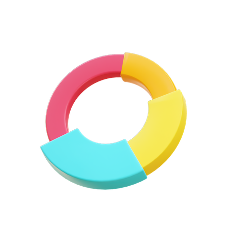 Gráfico circular  3D Illustration