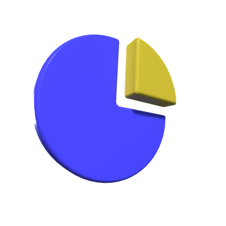 Gráfico circular  3D Illustration