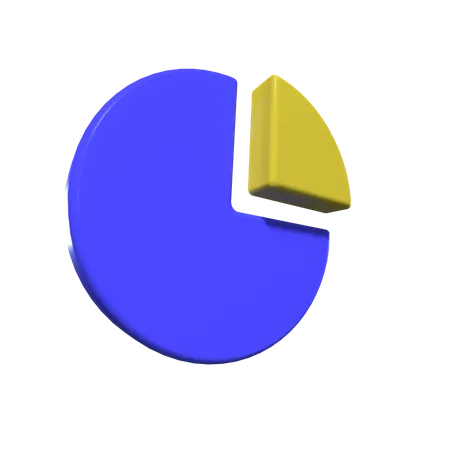 Gráfico circular  3D Illustration