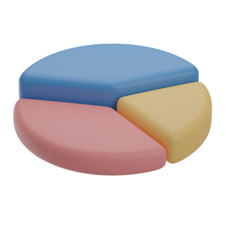 Gráfico circular  3D Illustration