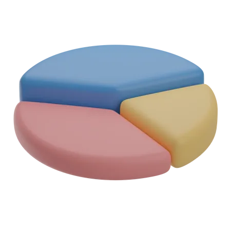 Gráfico circular  3D Illustration