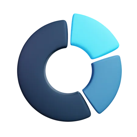 Gráfico circular  3D Illustration