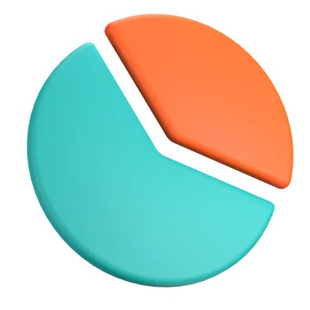 Gráfico circular  3D Illustration