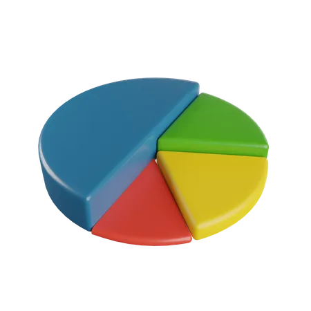 Gráfico circular  3D Illustration